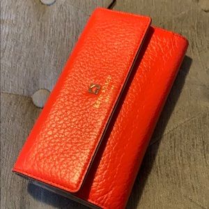 Kate Spade Orange leather wallet